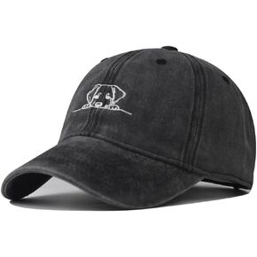 Vintage Washed Cartoon Puppy Men's Baseball Cap Classic Style Unisex Baseball Cap Dad Hat Outdoor Cap in Saudi Arabia