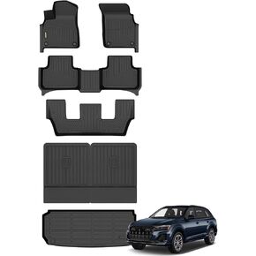 Binmotor-All Weather Floor Mats & Cargo Liner for Nissan Murano 2024-2017.5 S | SL | SV | Midnight Edition | Platinum ，Heavy Duty Car Floor Liners-Black Murano Accessories in Saudi Arabia