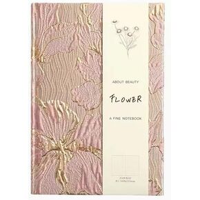 Simind جميلة مجلة الذهب زهرة غطاء من القماش دفتر لطيف دفتر مجلة الوردي للنساء غلاف الأزهار A5، 6x8 صفحات حاكمة in Kuwait