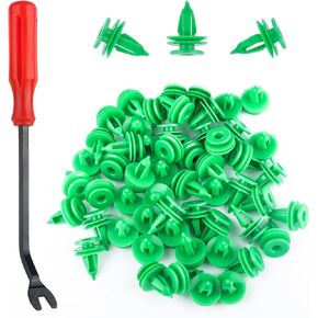 100PCS Car Door Panel Clips with Fastener Removal Tool,Car Door Clips for Doors Panels Compatible with Chrysler/Dodge,Multi-Purpose Cars Doors Panel Retainer Clip OEM#6503204 in Kuwait