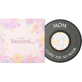 Bee! Mom Birthday Card | “For the Record" Vinyl-Inspired Card | Mothers Day Card from Daughter or Son | Perfect Pairing with Valentines Day, Birthday, or Mothers Day Gifts for Women in Kuwait
