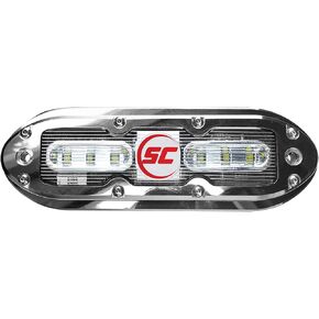 SCM-6 مصباح LED تحت الماء، أزرق بيميني، 316 ستانلس، 24 وات، سلك 20 بوصة in Kuwait