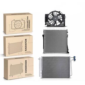 Replacement Parts for Radiator&AC Condenser&Cooling Fan Assy Kit for BMW X5 00-06 4.4L 02-03 4.6L Mod-A58PP-44182 in Kuwait