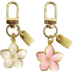 Sakura Flower Keychain, Metal Lightweight And Graceful Sakura Design With Tag Accessory For Bag Car Keys Holiday Gifts in Kuwait
