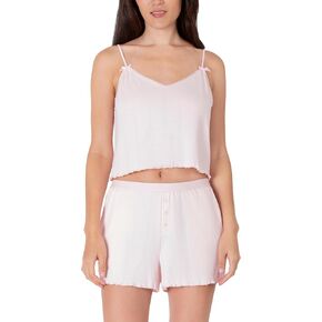 طقم بيجامة باريس هيلتون للسيدات بأكمام قصيرة وشورت مريح مكون من قطعتين in Kuwait