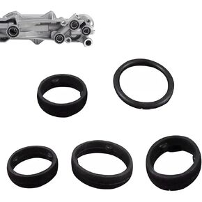 Car Engine Oil Filter Housing O-Ring Kit, High-Temperature Resistant Leak-Proof Gasket, OEM# 68191356AA, Compatible with Chrysler Cherokee Grand Wrangler Dodge Ram (Black) in Kuwait