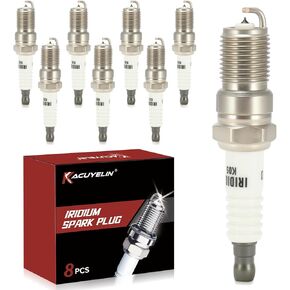Iridium Spark Plugs Set of 8 7164 Compatible with 1997-2010 Ford F150 V8 4.6 5.4,Ford Expedition Explorer Mustang,Cadillac,Chevy,GMC,Lincoln,Buick,Mercury Vehicles 4.1 8.1L #TR55IX in Kuwait