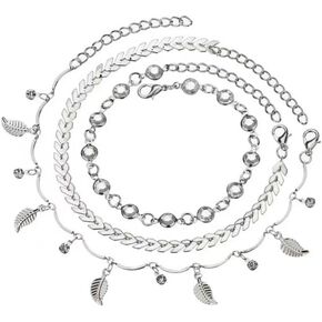 البوهيمي نمط اليدوية الكاحل مجوهرات الشاطئ نمط الاكريليك ورقة الجسم سلسلة عطلة الزركون قدم سلسلة in Kuwait