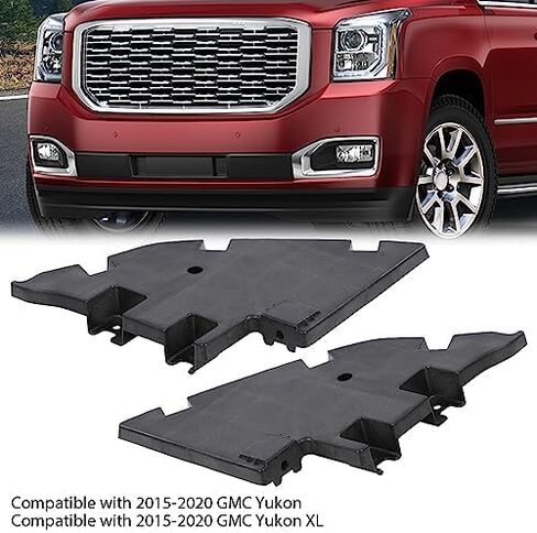 حشو ممتص الصدمات G-PLUS متوافق مع 2015-2020 GMC Yukon /2015-2020 Yukon XL للسائق الأمامي والمصد الجانبي للركاب وحواف قولبة للخطوات 22936429 GM1089185 22936428 GM1088185، أسود in Saudi Arabia