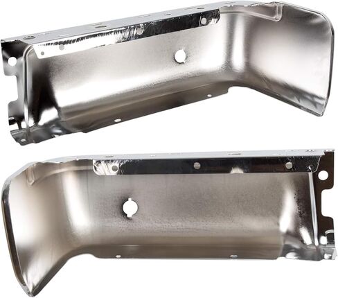 غطاء نهاية المصد الخلفي من KUAFU متوافق مع 2009-2014 Ford F150، 2010-2014 Lincoln Mark LT كروم زوج فولاذي (سوف تتلقى عبوتين) in Saudi Arabia