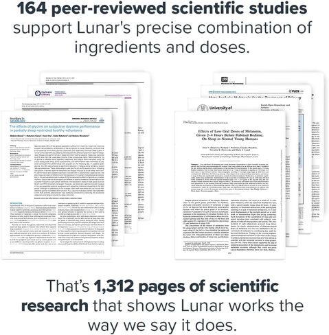أقراص LEGION Lunar Natural Sleep Aid القابلة للمضغ مع الميلاتونين، L-Glycine، 30 حصة in Kuwait