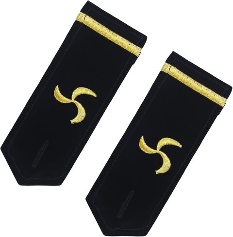 Larcele 1 Pair Sailors Shoulder Boards Epaulets with Gold Stripes Uniforms Accessories Epaulettes FXYJZ-02 in Kuwait