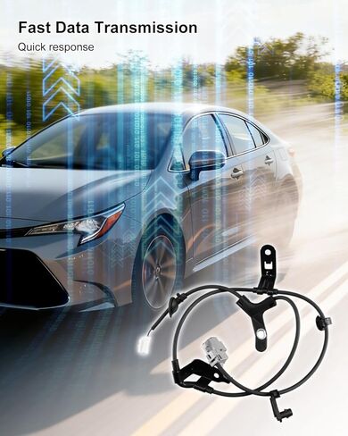 مجموعة أجهزة استشعار سرعة العجلات الأمامية والخلفية ABS متوافقة مع Toyota Corolla 2009-2019 Matrix 2009-2014 Pontiac Vibe 2009-2010 استبدال 89542-02090 89543-02090 in Kuwait