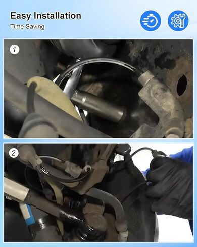 مجموعة أجهزة استشعار سرعة العجلات الأمامية والخلفية ABS متوافقة مع Toyota Corolla 2009-2019 Matrix 2009-2014 Pontiac Vibe 2009-2010 استبدال 89542-02090 89543-02090 in Kuwait