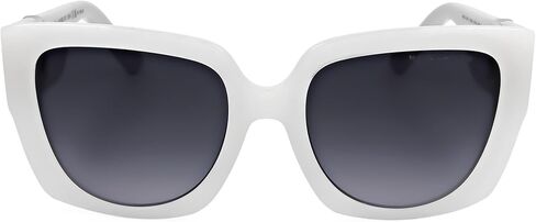 Marc Jacobs Women's Signature Sunglasses, Ivory/Grey, 54 in Saudi Arabia