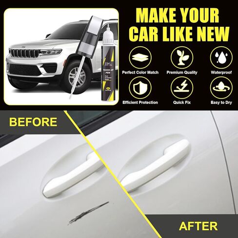 XNA ديب شيري ريد كريستال بيرل (PRP/JRP) لطلاء Jeep Touch Up، مزيل خدوش السيارة لإصلاح الشقوق والرقائق، طقم إصلاح خدوش السيارة 2 في 1 سريع وسهل الإصلاح مع لون مطابق تمامًا in Kuwait