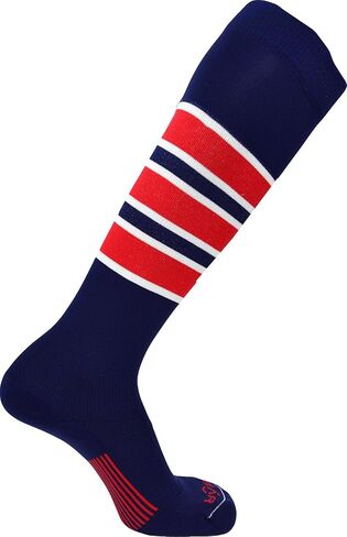 جوارب PEAR SOX Pearsox المصنوعة من النايلون للركبة - جوارب بدون خياطة عند أصابع القدم، ماصة للرطوبة، جوارب داعمة للقوس مع خطوط in Kuwait