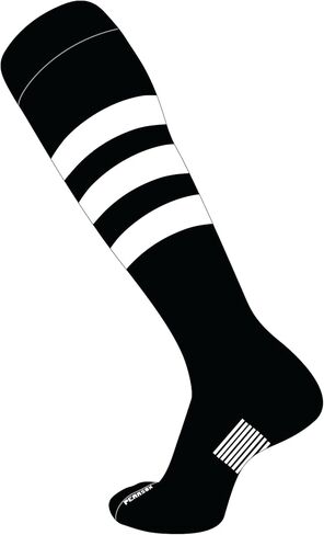 جوارب PEAR SOX Pearsox المصنوعة من النايلون للركبة - جوارب بدون خياطة عند أصابع القدم، ماصة للرطوبة، جوارب داعمة للقوس مع خطوط in Kuwait