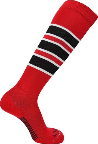 جوارب PEAR SOX Pearsox المصنوعة من النايلون للركبة - جوارب بدون خياطة عند أصابع القدم، ماصة للرطوبة، جوارب داعمة للقوس مع خطوط in Kuwait