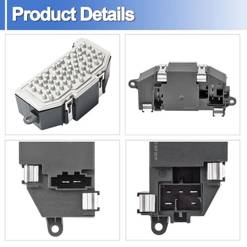 3C0907521F Heater Blower Motor Resistor Heater Blower Motor Control Module Compatible with Audi A3 TT Q7, Volkswagen Passat Beetle Golf, Replace 3C0907521D in Saudi Arabia