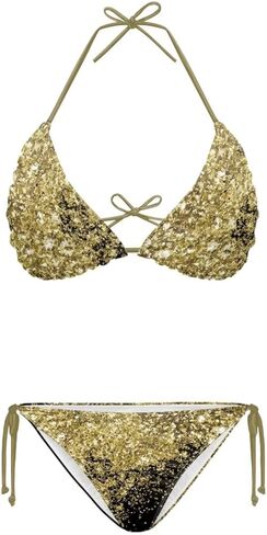 Women String Bikini Swimsuits Triangle Halter Swimsuits 2 Piece Cheeky Brazilian Bathing Suits in Saudi Arabia