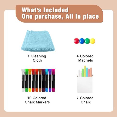 SELEAD Solid Wood Frame Chalkboard with Stand - 40" x 20" Magnetic Double Sided Sandwich Board Signs Outdoor Chalk Board Easel Pizarra for Menu, Business, Wedding - Rustic Brown in Kuwait