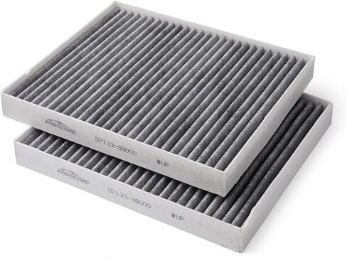2-Pack HEPA Cabin Air Filter Fits for Freightliner Century Class Columbia Coronado Cascadia 122SD Filter Replacement AF26235 PA4857, P609422, PA10181, BOA91559, 24318 in Kuwait