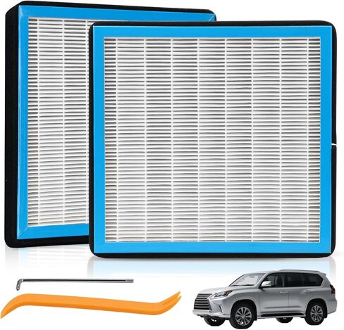 2 Pack CF10285 Cabin Air Filter w/Activated Carbon for Toyota Camry, Corolla, RAV4, Highlander, Prius, 4Runner, Sienna, Tundra, Lexus ES350, RX350 (2006-2025) – HEPA Replacement for 87139-02020 in Kuwait