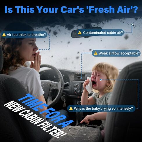 2 Pack CF10285 Cabin Air Filter w/Activated Carbon for Toyota Camry, Corolla, RAV4, Highlander, Prius, 4Runner, Sienna, Tundra, Lexus ES350, RX350 (2006-2025) – HEPA Replacement for 87139-02020 in Kuwait