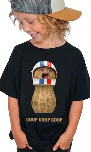 The Burnt Peanut Goop Shirt, Viral Internet Meme Clothing, Weirdcore Aesthetic Apparel, Funny Cowboy Peanut Bungulato Top, Gen Z Humor Tee Multiple Color in Saudi Arabia