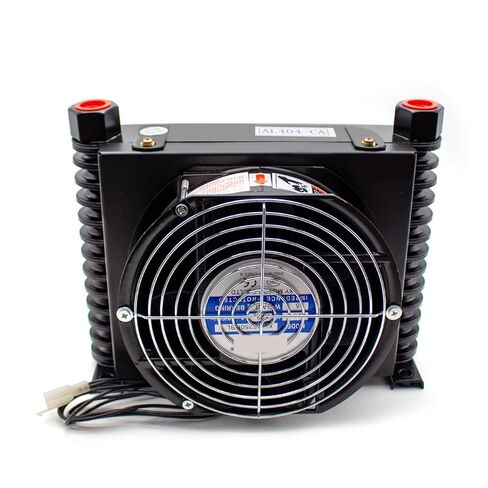 10L/MIN AL404T-CA Air Cooler Hydraulic Radiator System CNC Machine Oil Fan Air Cooled Oil Radiator Efficient Shock Absorption(AC 220) in Kuwait