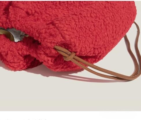 Whimsy Twee Apple Backpack Kawaii Funky Fuzzy Fruit Purse Y2k Kawaii Whimsical Accessories (red) in Kuwait