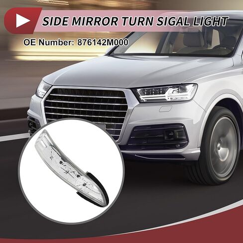 1 Pcs Car Mirror Turn Signal Light for Hyundai for GENESIS COUPE 2008-2016 Right LED Trun Signal Light Lamp No.876142M000 in Saudi Arabia