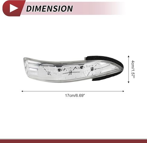 1 Pcs Car Mirror Turn Signal Light for Hyundai for GENESIS COUPE 2008-2016 Right LED Trun Signal Light Lamp No.876142M000 in Saudi Arabia