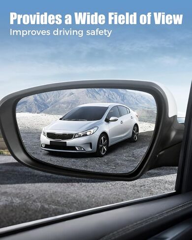 Driver Side Heated Mirror Glass Fit for Kia Soul 2014 2015 2016 2017 2018 2019, Replace 87611B2500 87611B2510 87611B2000, Left in Saudi Arabia