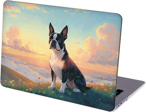 متوافق مع جهاز MacBook Pro مقاس 14 بوصة، حافظة صلبة مع غطاء لوحة مفاتيح وواقي شاشة (A2442 A2779 A2918 A2992 A3112 A3185 A3401 A3434، إصدار 2021-2025) - Boston Terrier MC22035 in Kuwait