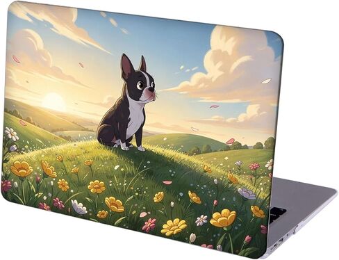متوافق مع جهاز MacBook Pro مقاس 14 بوصة، حافظة صلبة مع غطاء لوحة مفاتيح وواقي شاشة (A2442 A2779 A2918 A2992 A3112 A3185 A3401 A3434، إصدار 2021-2025) - Boston Terrier MC22035 in Kuwait
