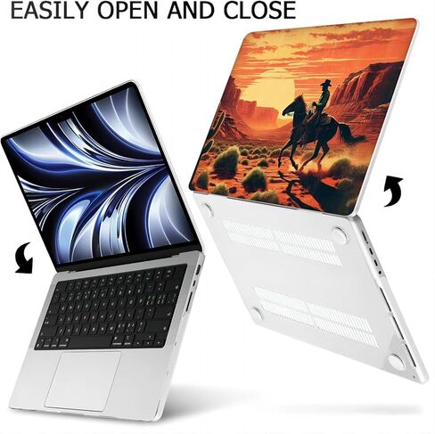 Compatible with MacBook Air 13.6-inch, Hard Shell Case with Keyboard Cover and Screen Protector (A2681, M2 chip / A3113, M3 chip / A3240, M4 chip, 2022-2025 Release) - Western Cowboys MC21562 in Saudi Arabia