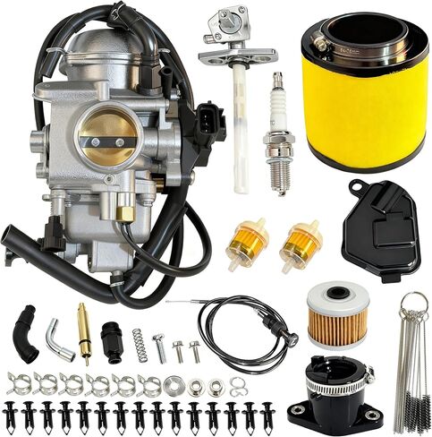 TRX500 Carburetor Kit Fit For Honda Foreman Rubicon 500 TRX500 2001-2005​,Fit For Honda Fourtrax Foreman 500 TRX500FE TRX500FM TRX500FPE TRX500FPM TRX500TM 2005-2011 With Carb Choke Cable spark plug in Kuwait