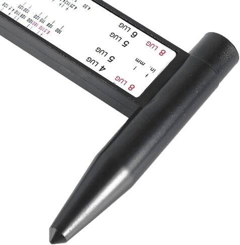 Car Wheel PCD Gauge, Vehicle Rim Bolt Pattern Measuring Tool, Automotive Lug PCD Ruler Accessories for 4 5 6 8 Holes Sliding Caliper, Universal for SUV, Sedan, Truck in Kuwait