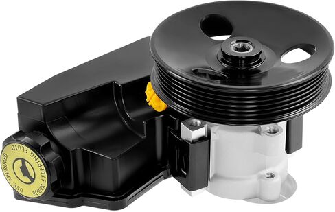Power Steering Pump, with Pulley and Reservoir, Compatible with 1996-2001 Jeep Cherokee XJ,1997-2003 Wrangler TJ, 4.0L L6 Engine, Replaces #20-38771, 52087871, 55-7141, 50-7140 in Saudi Arabia