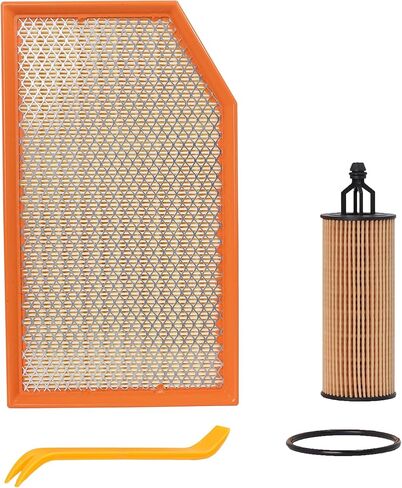 حزمة كومبو فلتر هواء المحرك وفلتر الزيت - متوافقة مع جيب جلاديتور 2020-2023 V6 3.6L، رانجلر 2018-2023 L4 2.0L/V6 3.6-68191349AA&CA12373 in Kuwait