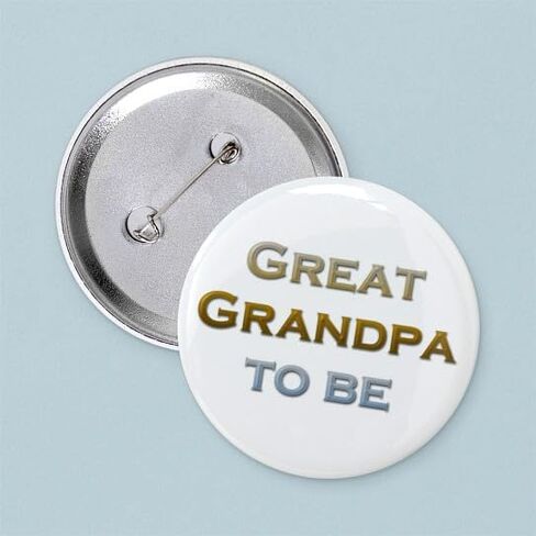 CafePress Great Grandpa To Be Button 2.25" Round Pinback Button in Saudi Arabia