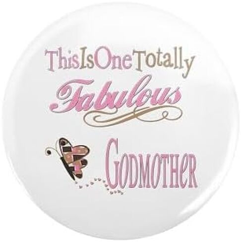 CafePress Fabulous Godmother 2.25 زر 2.25 بوصة زر دائري بظهر خلفي in Saudi Arabia
