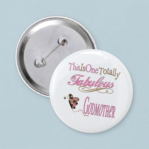 CafePress Fabulous Godmother 2.25 زر 2.25 بوصة زر دائري بظهر خلفي in Saudi Arabia