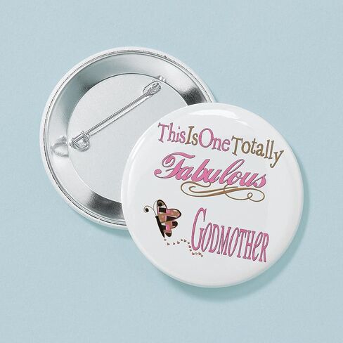 CafePress Fabulous Godmother 2.25 زر 2.25 بوصة زر دائري بظهر خلفي in Saudi Arabia