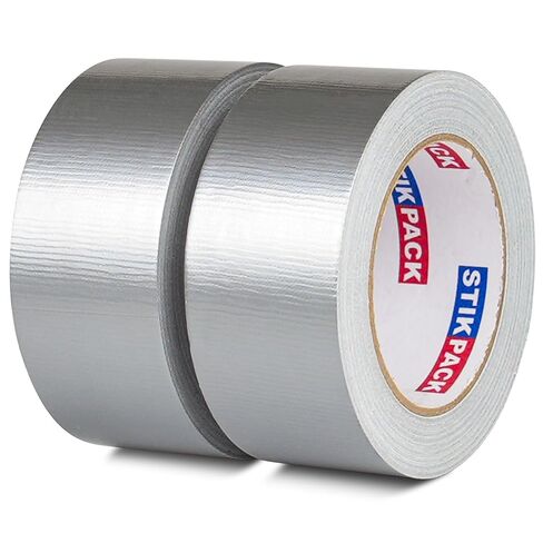 2 Pack Black Duct Tape Heavy Duty, 2 Inches x 30 Yards, 8.27 mil, Strong Industrial Strength, Flexible, No Residue, Waterproof and Tear by Hand, Multi-Use for Indoor & Outdoor Repairs in Saudi Arabia