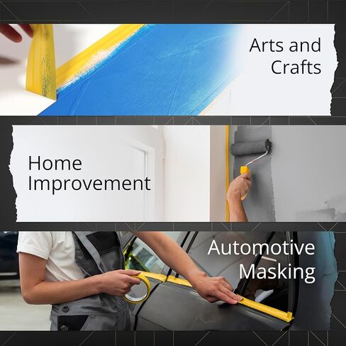 قناع Pro Tapes Pro 788 Ultimate Mask أصفر 1/8 بوصة × 60 ياردة، شريط قناع إزالة ممتاز لمدة 60 يومًا in Kuwait