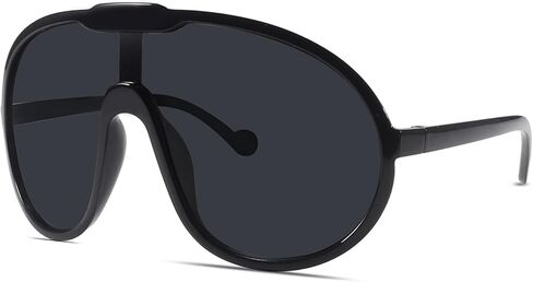 نظارات شمسية كبيرة الحجم من SDINM للنساء والرجال، نظارات شمسية كلاسيكية كبيرة الحجم من السبعينيات، قطعة واحدة in Kuwait