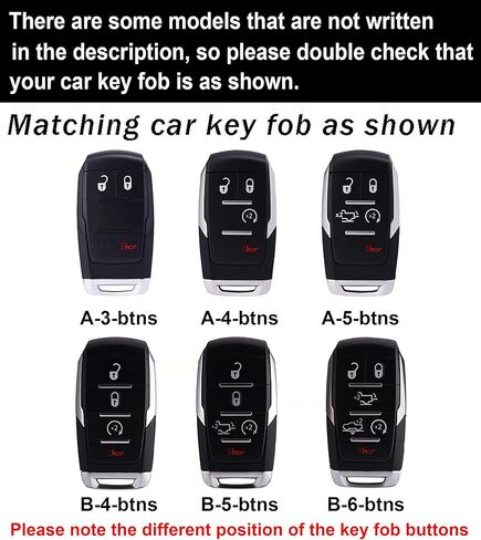 ontto Car Key Cover Case Fit for Dodge Ram 1500 2500 3500 4500 5500 2019-up,Metal Frame Key Fob Shell Leather Key Skin Fit for Ram Truck,Stylish Vehicle Key Protector,4-Button-Black in Saudi Arabia